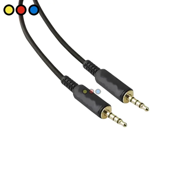 Cable de audio auxiliar Soul 2 metros negro, Packaging cable audio 3.5mm Soul