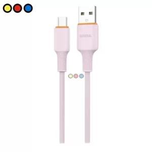 Cable USB Soul de silicona color rosa con conector Micro USB de 1.5 metros.