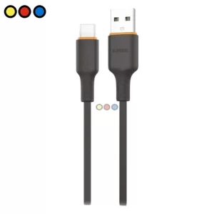 Cable USB Type-C Soul de silicona flexible color negro, Packaging cable Soul silicone USB-C 1.5m negro