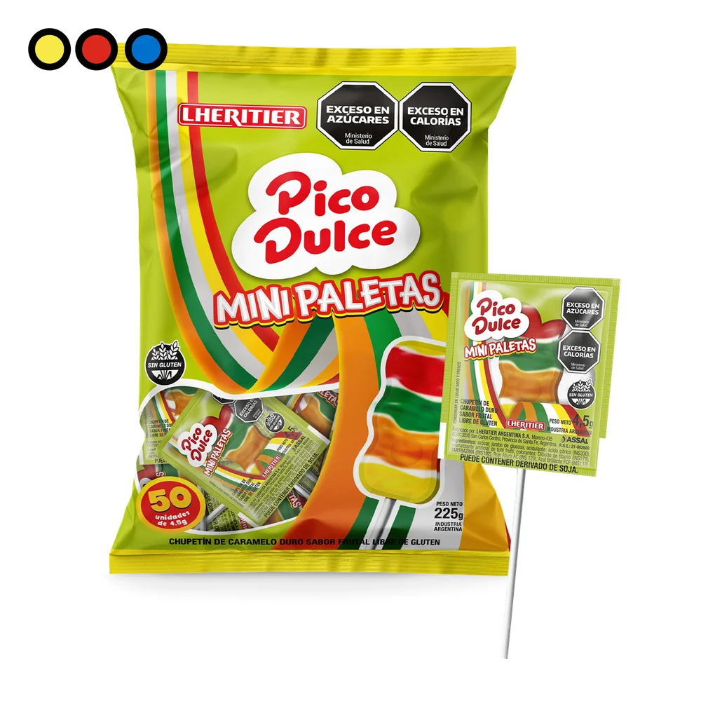 Bolsa de 50 mini paletas Pico Dulce por mayor - Distribuidora Pop
