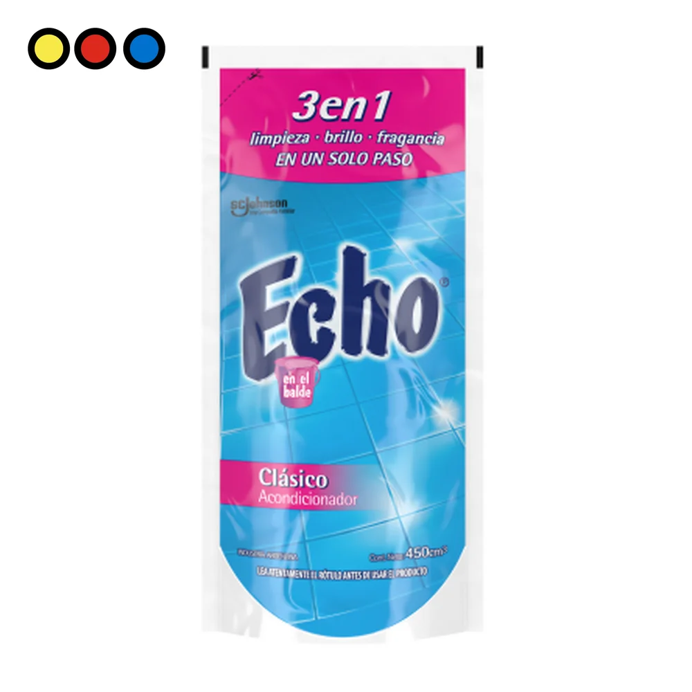 Echo en el Balde Clásico acondicionador de pisos repuesto 450ml por mayor - Distribuidora Pop
