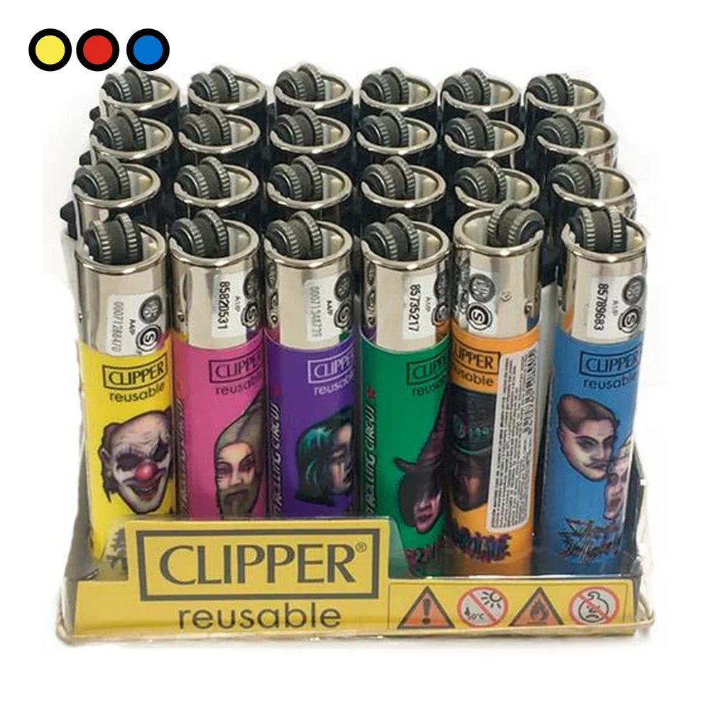 Encendedor Clipper Lion Rolling Circus x 24 por mayor - Distribuidora Pop