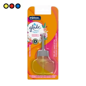 Glade Aceites Naturales Repuesto Naranjo y Orquídeas 21ml por mayor - Distribuidora Pop