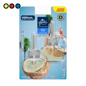 Glade Aromatizante Aceites Naturales Repuesto Mango Tropical 2x21ml por mayor - Distribuidora Pop