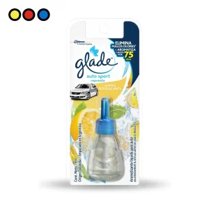 Glade Auto Sport Aromatizante para Auto Limón 7ml por mayor - Distribuidora Pop