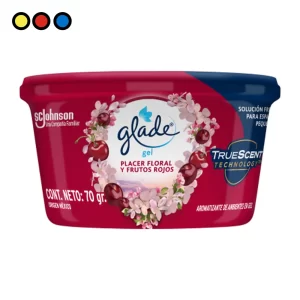 Glade Mini Gel Placer Floral y Frutos Rojos 70g por mayor - Distribuidora Pop