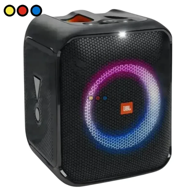 Parlante JBL Partybox Encore negro con iluminación frontal LED, Caja original del parlante JBL Partybox Encore