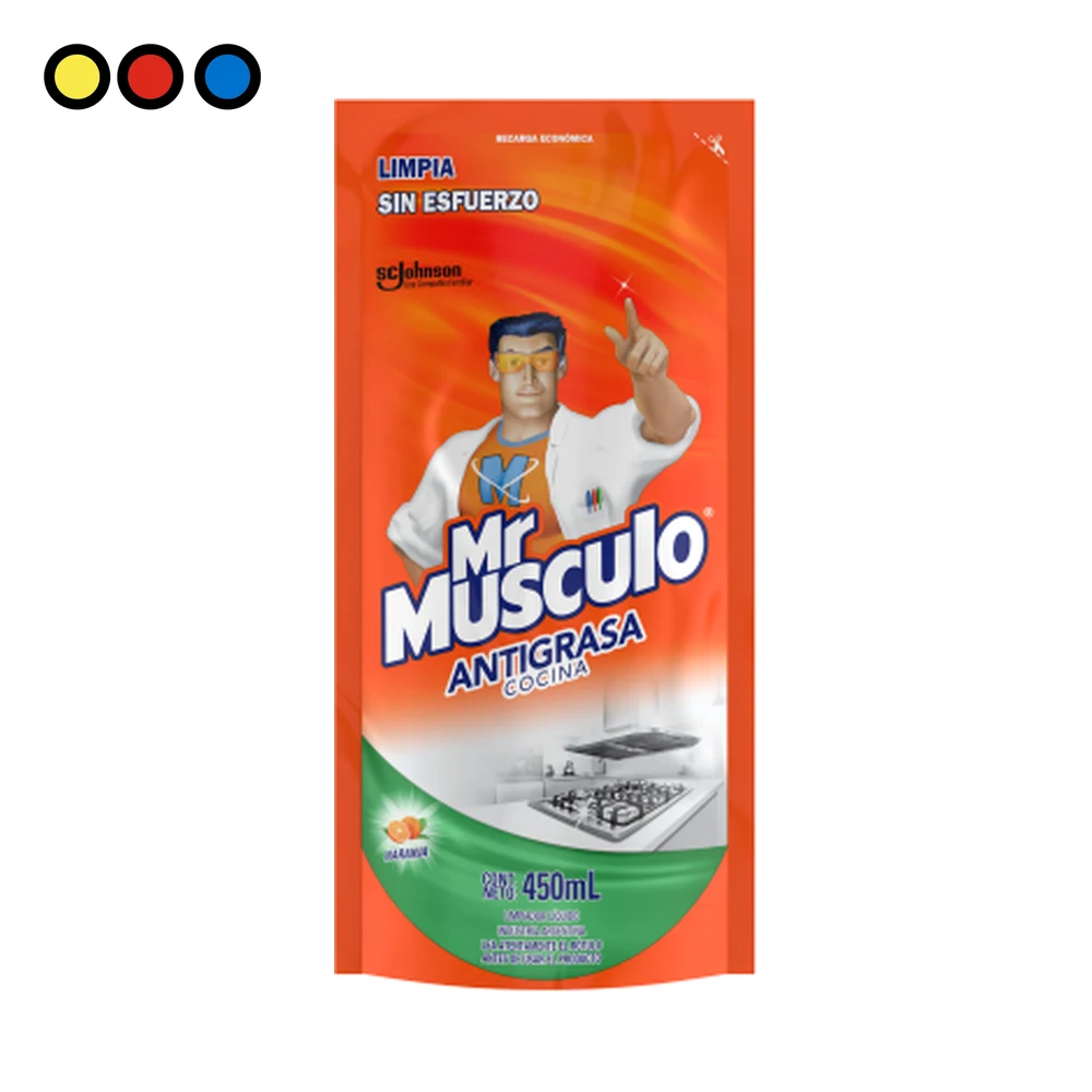 Mr Músculo Antigrasa Cocina Repuesto Doypack 450ml por mayor - Distribuidora Pop