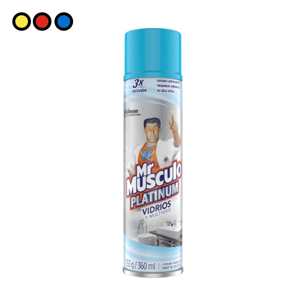 Mr Músculo Vidrios y Multiuso Aerosol 360ml por mayor - Distribuidora Pop