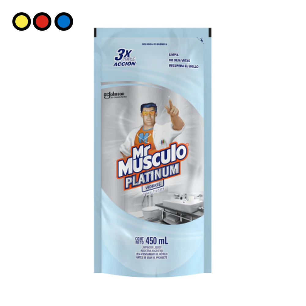Mr Músculo Vidrios y Multiuso Repuesto 450ml por mayor - Distribuidora Pop