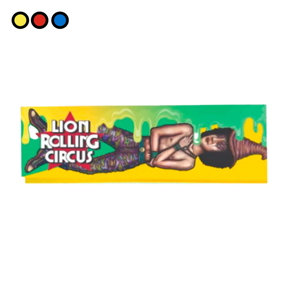 Papel Lion Rolling Circus sabor Banana 1 1/4 x25 - papelillos saborizados por mayor