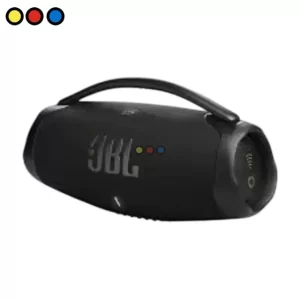 Parlante Bluetooth JBL Boombox 3 color negro frente, Empaque original del parlante JBL Boombox 3
