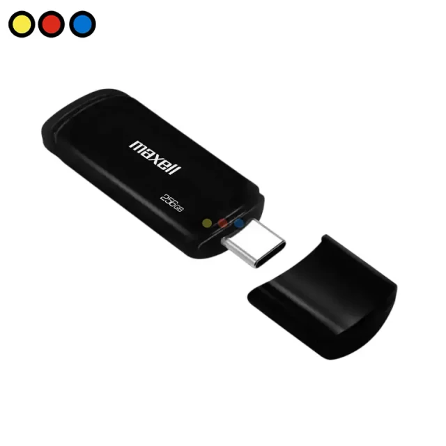 Pendrive Maxell 256GB Type-C Negro
