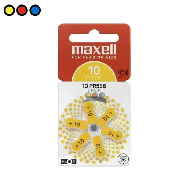 Pila auditiva Maxell Zinc Air 10 PR536