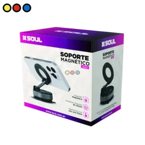 Soporte magnético Soul ajustable con ventosa para auto, Detalle del cabezal magnético del soporte Soul