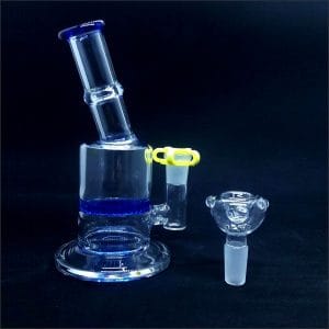 Bong de Vidrio Zeus DK 6148 con percolador y cazoleta - venta por mayor en Distribuidora Pop