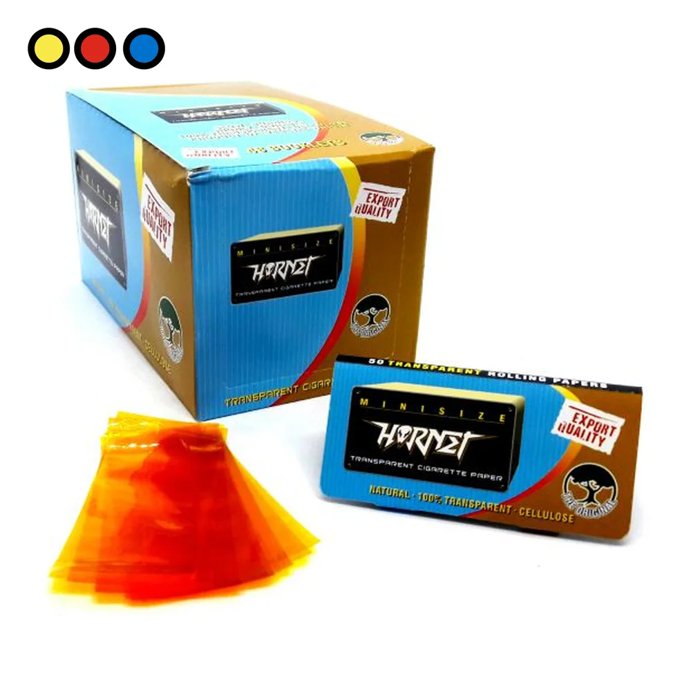 Papel Celulosa Hornet Color Mini Size caja x48 librillos por mayor - Distribuidora Pop