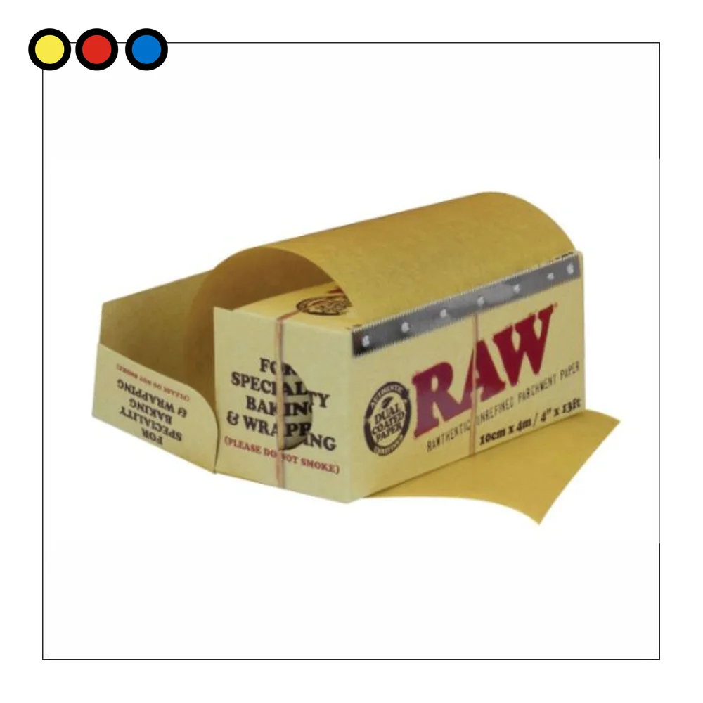 Papel pergamino RAW Parchment 10cm x 4m en caja dispensadora - por mayor en Distribuidora Pop