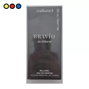 Perfume Millanel 190 Bravío eau de parfum masculino 60 ml - Distribuidora Pop