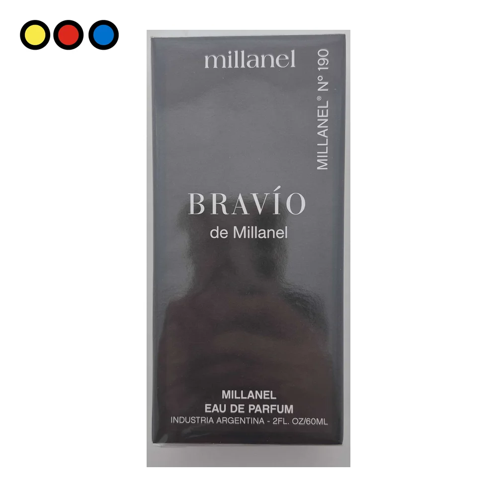 Perfume Millanel 190 Bravío eau de parfum masculino 60 ml - Distribuidora Pop