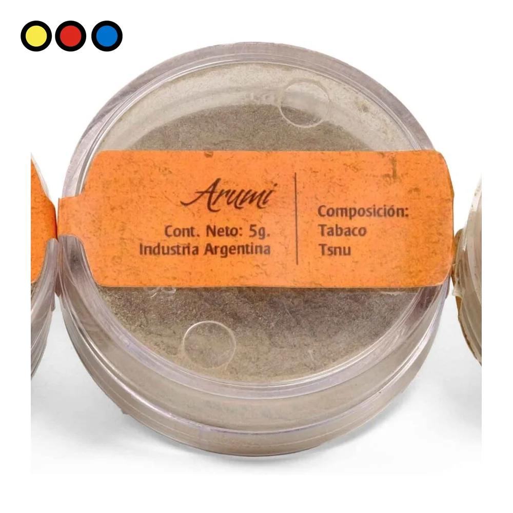 Rapé Sayri Arumi Tsnu, pote naranja de 5 g cerrado