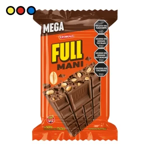 Caja de Chocolate Georgalos Full Maní de 500 g x8 unidades - Distribuidora Pop
