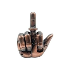 Encendedor catalítico con forma de mano en metal color cobre - por mayor en Distribuidora Pop