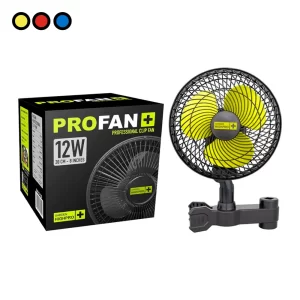 Ventilador de clip Garden HighPro ProFan de 12W y 20 cm con su caja - por mayor en Distribuidora Pop