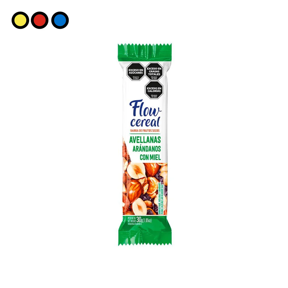 Barra de frutos secos Flow Avellanas y Arándanos 30 g - Distribuidora Pop