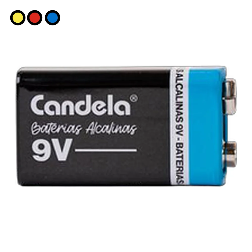 Batería alcalina Candela 9V por mayor - Distribuidora Pop
