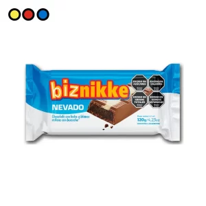 Chocolate Biznikke Nevado 120 g, caja x 10 - Distribuidora Pop