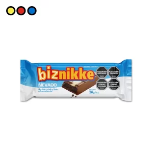 Chocolate Biznikke Nevado 28 g, caja x 15 - Distribuidora Pop