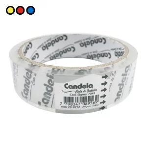 Cinta de embalar Candela transparente de 24 mm x 40 m por mayor - Distribuidora Pop
