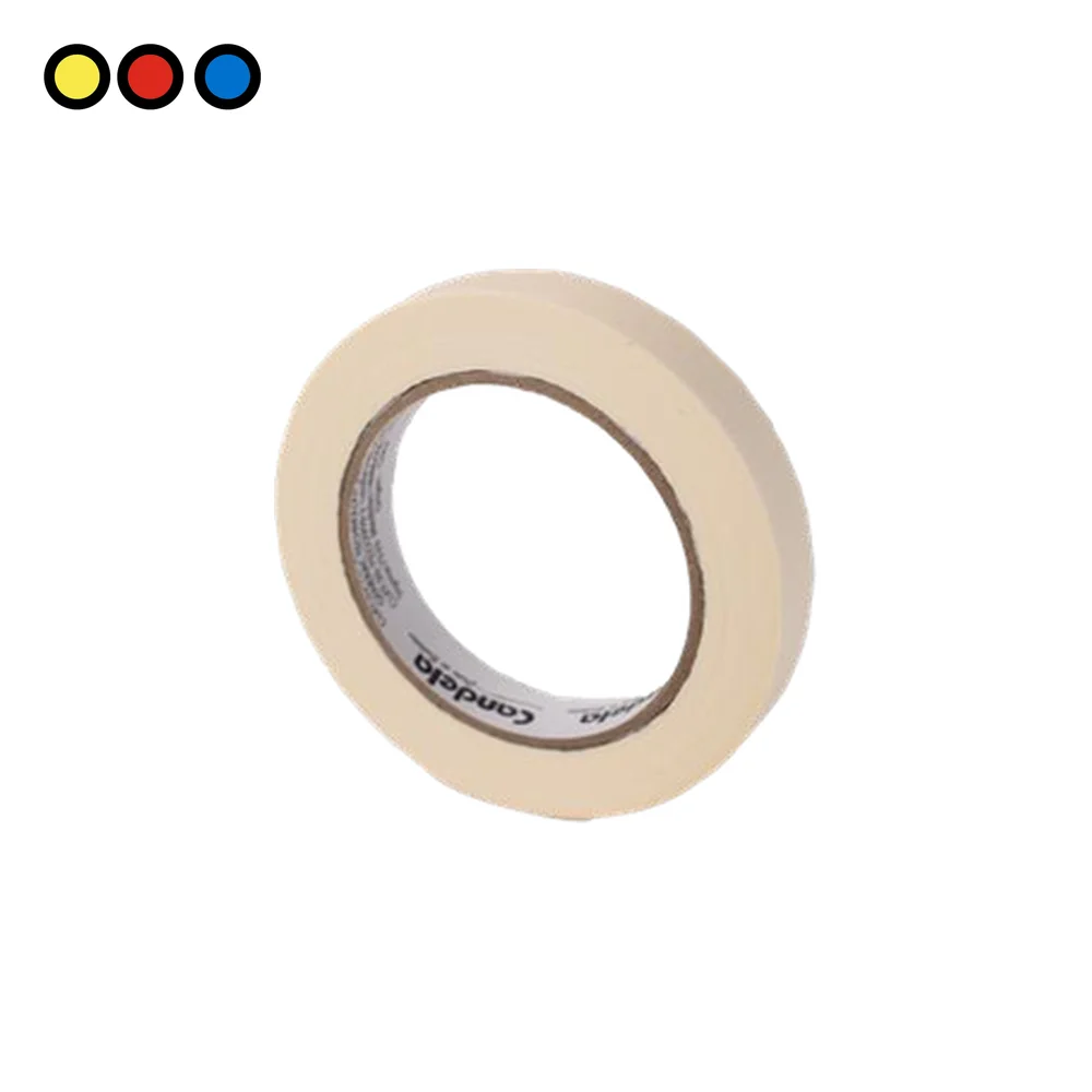 Cinta de papel Candela blanca de 12 mm x 50 m por mayor - Distribuidora Pop