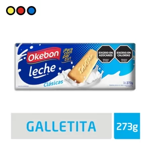 Galletitas Okebon Leche Clásicas 273 g, caja x 18 - Distribuidora Pop
