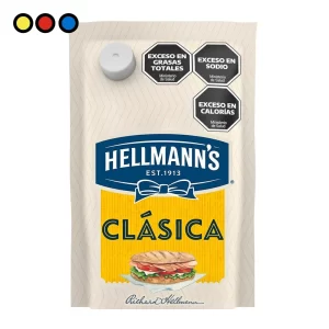 Mayonesa Hellmann's Clásica sin TACC en doypack de 475 g con tapa blanca