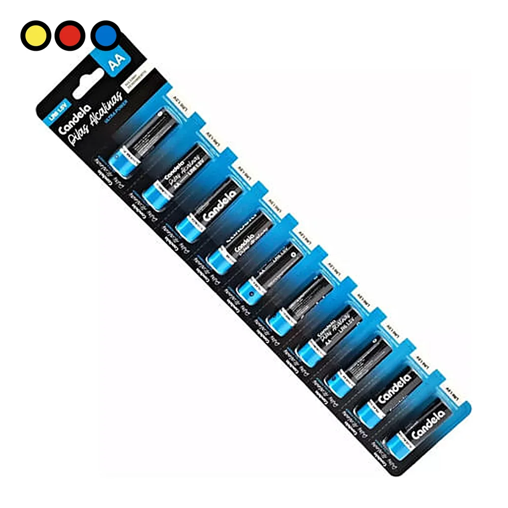 Pila alcalina Candela AA Ultra Power, tira x 10 por mayor - Distribuidora Pop