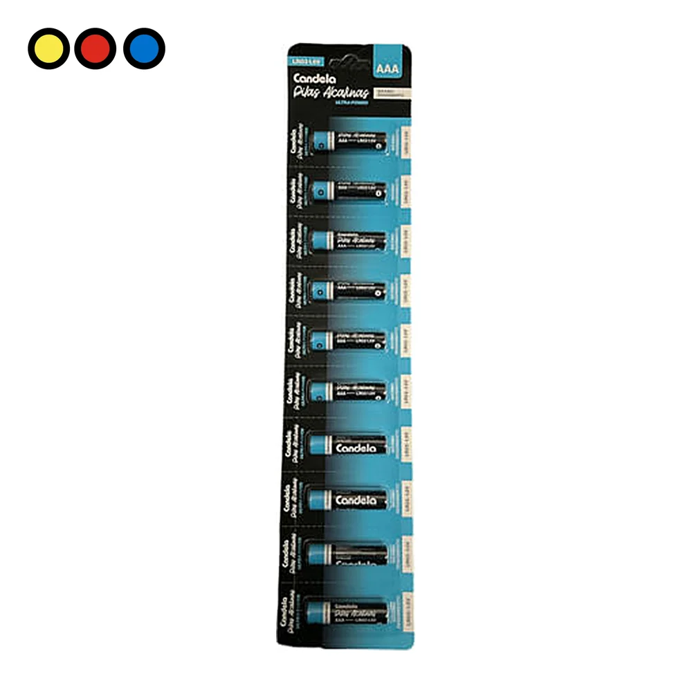 Pila alcalina Candela AAA Ultra Power, tira x 10 por mayor - Distribuidora Pop