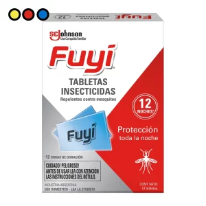 Tabletas insecticidas Fuyí 12 noches por mayor - Distribuidora Pop